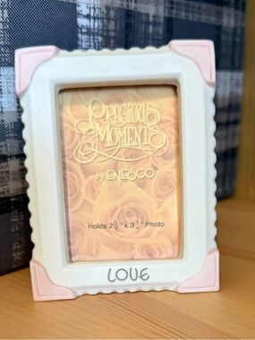 Enesco White and Pink 'LOVE' Picture Frame